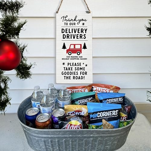 Miniatura 4 de HTBIG Letrero de madera rústica, decoración de porche frontal, decoración de puerta delantera, letrero de agradecimiento para timbre de puerta