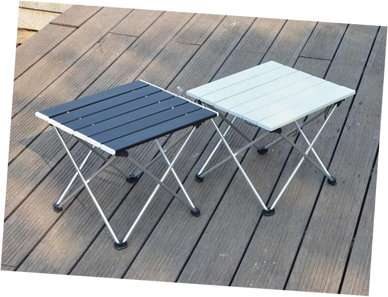 Abaodam アウトドア用軽量アルミ合折りたたみテーブル 折畳み式ピクニックデスク 耐久性強化 バーベキュー対応 携帯便利 キャン