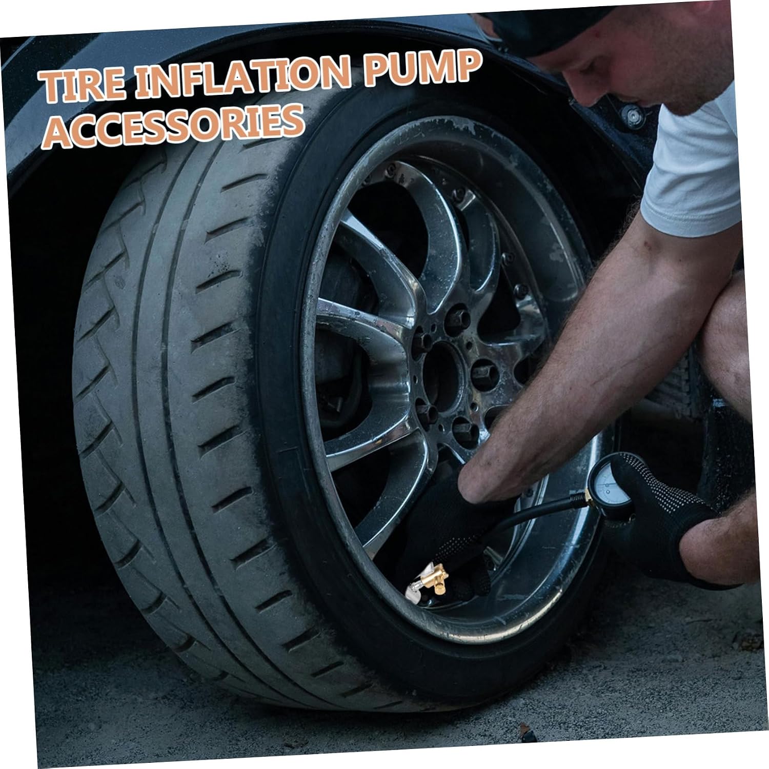 GLEAVI 2pcs Tire Chuck Deflation Feature Air Chuck for Car Bike and Motor Tires for Quick Inflation and No Air Leakage