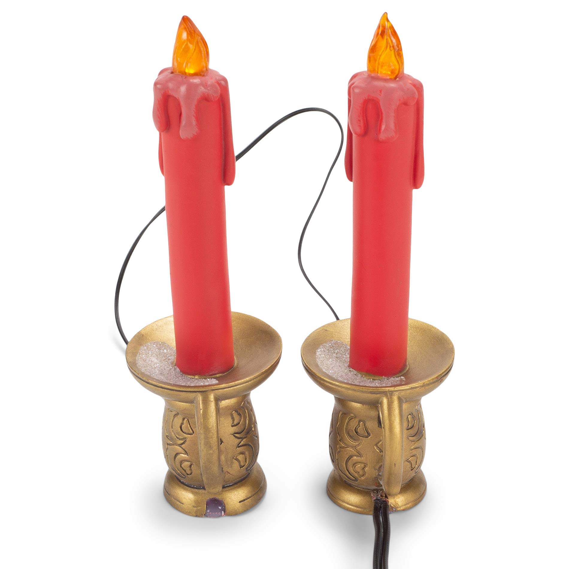 Juego de figuras Candlestick Street Lights accesorios de resina multicolor de 5.125 inch