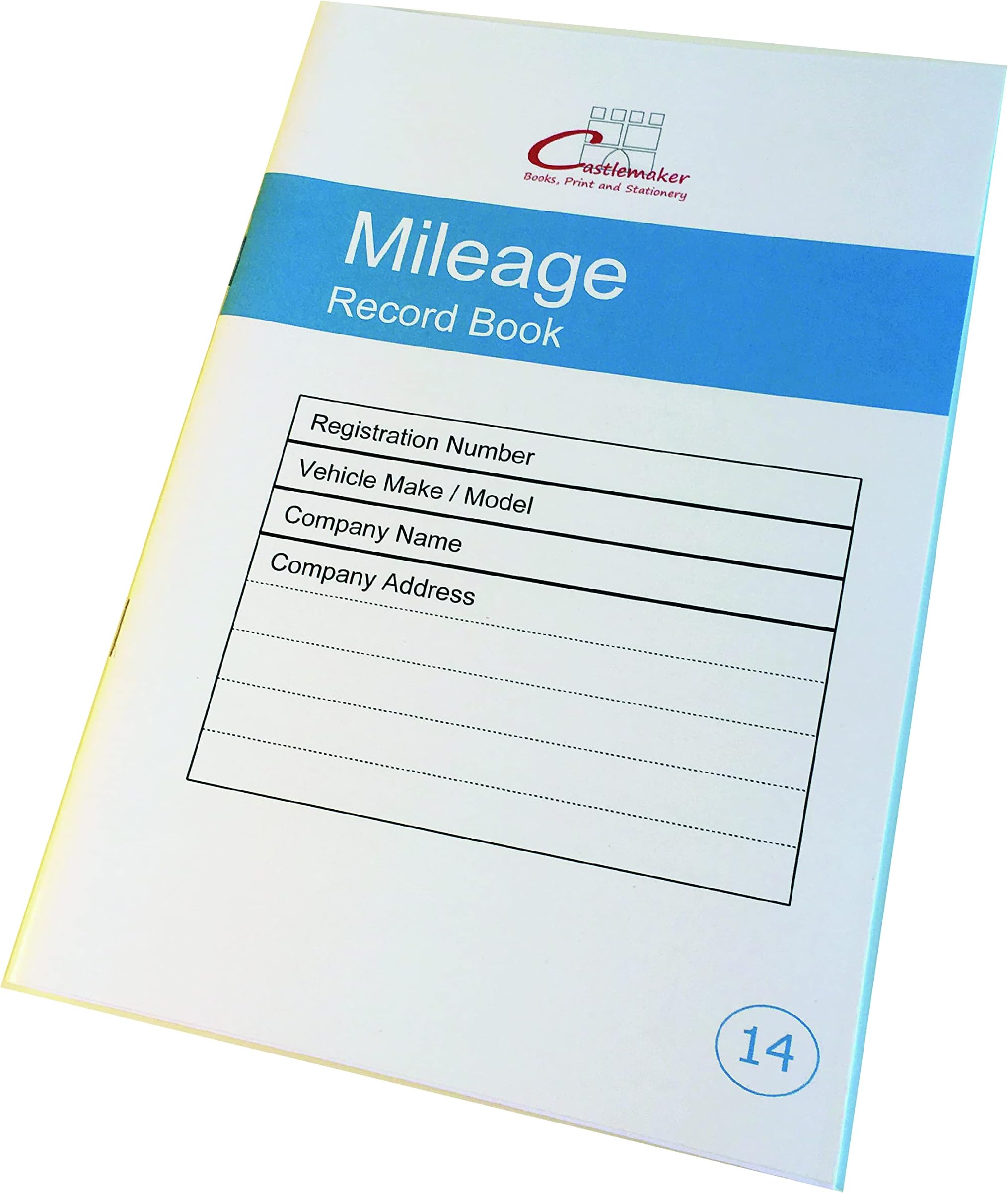 Castlemaker Books: Mileage Record Book - M014 (Single)