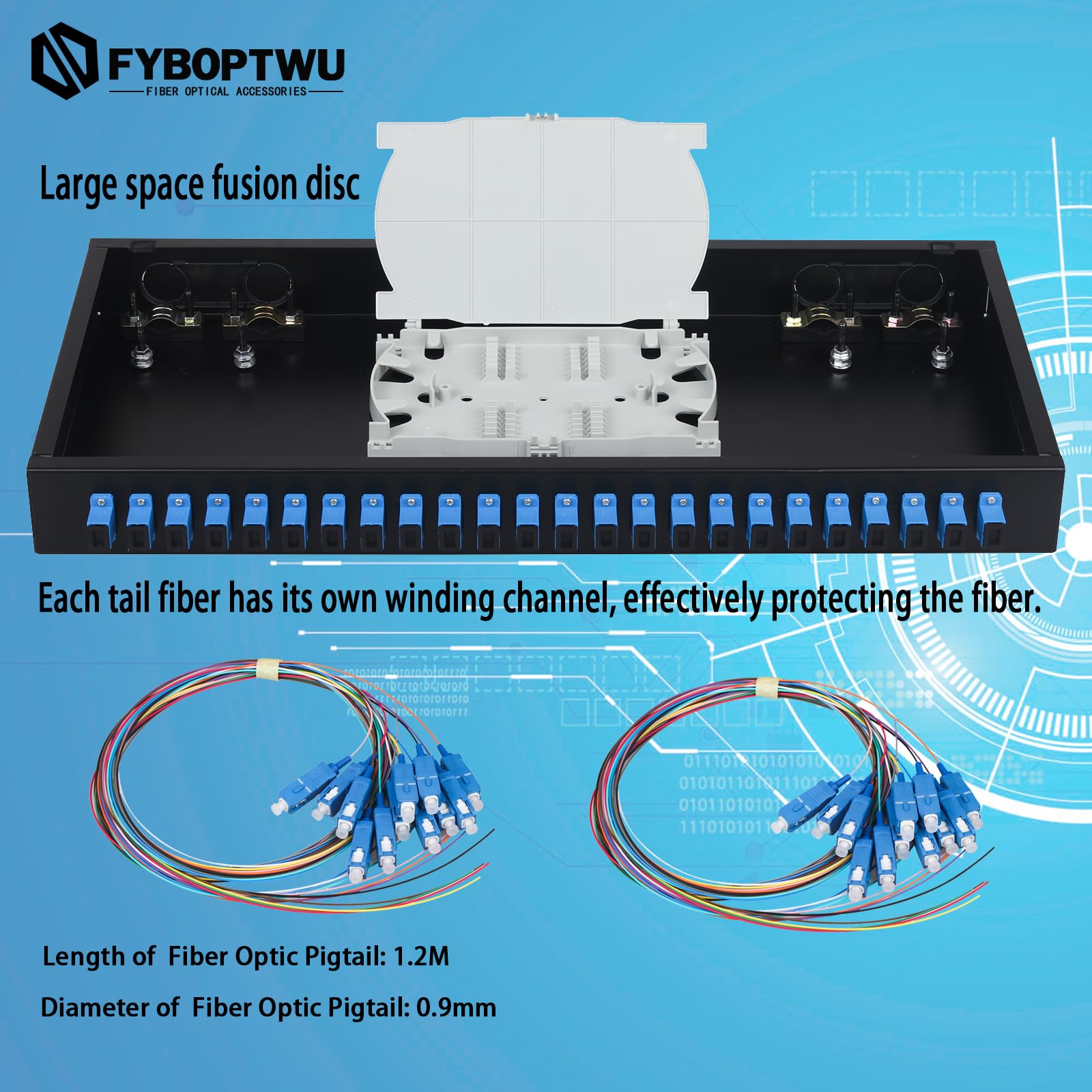 Snapklik.com : FYBOPTWU-24 Singlemode 24 Port SC-UPC Fiber Optic Rack ...