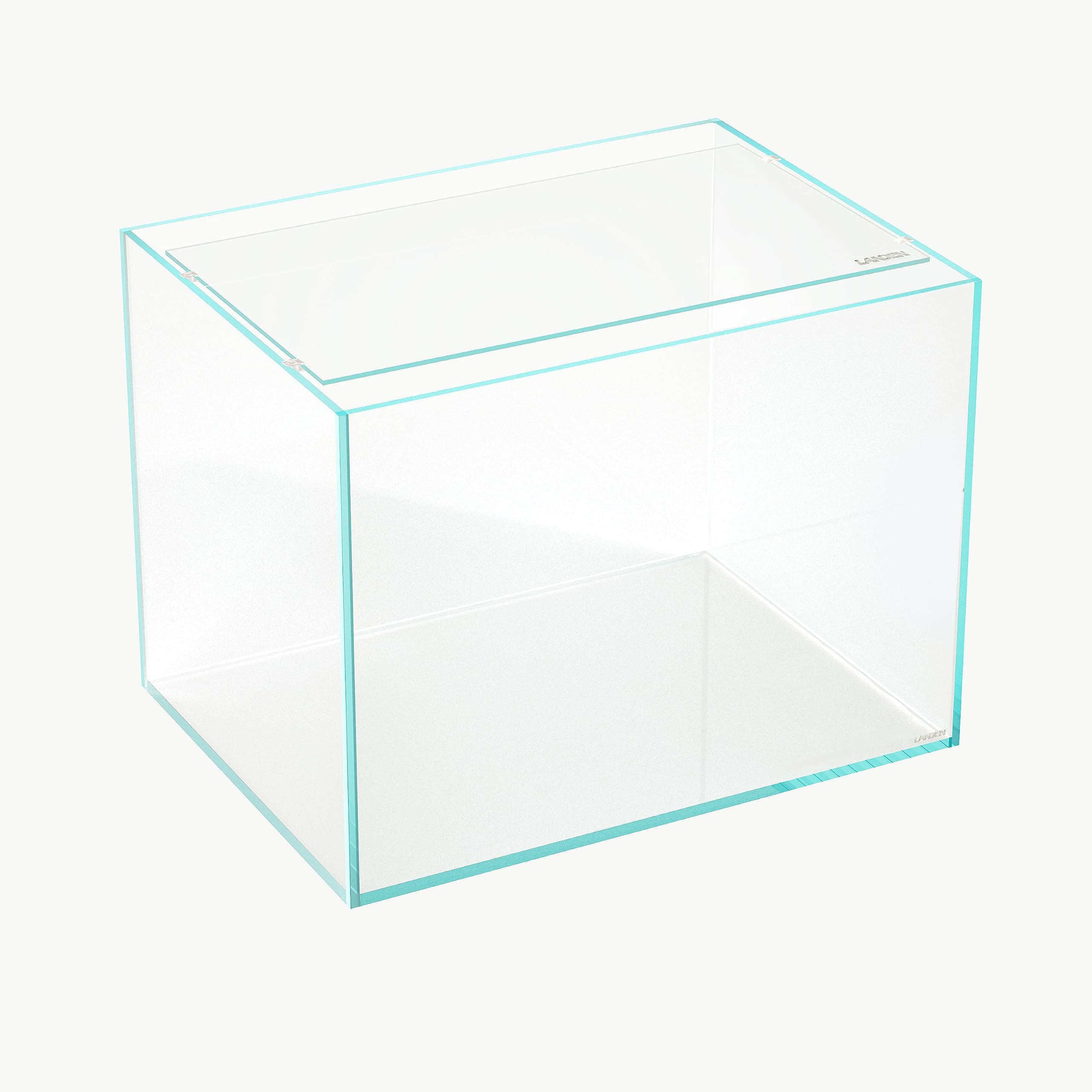 LANDEN 4mm Thick Clear Glass Aquarium Lid,Includes 4 Clips for Secure Placement, 576 x 352mm(22.68x13.86 inches) for 584-588 mm Inner Length Aquariums,Adapted to LANDEN SD604545,RF604540