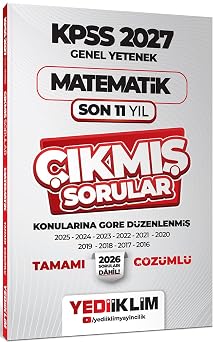 Yediiklim 2027 KPSS Genel Yetenek Matematik Konular na G re Tamam   z ml  Son 11 Y l  km  Sorular