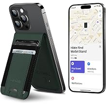 HiWe for MagSafe Wallet Find My, 9-Card Holder, Anti-Lost, RFID Blocking, Strong Magnet for iPhone 12-17 Series