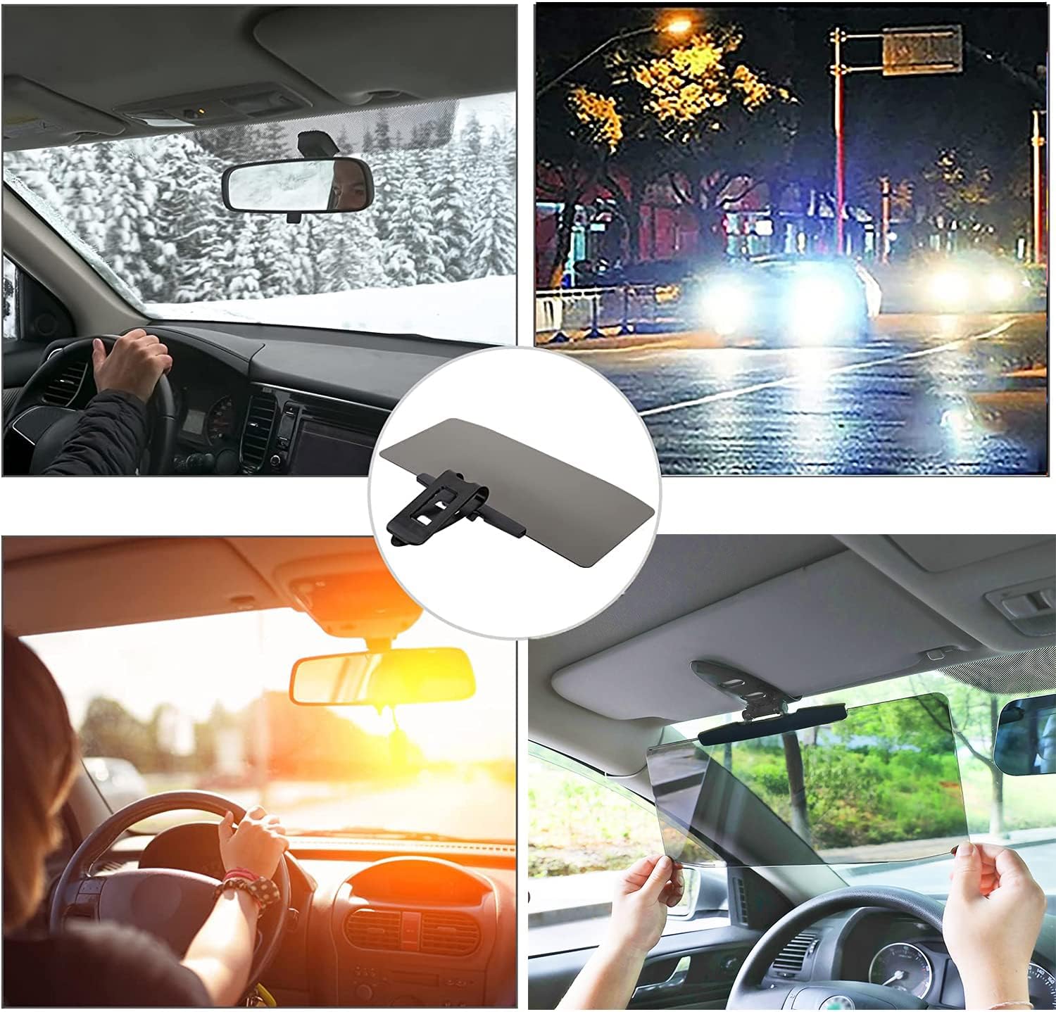 Sun Visor for Car, Universal Car Visor Extender Sun Blocker, Polarized Anti Sun Glare, Protects from Sun Glare, Snow Blindness and UV Rays for Clearer Vision and Safety Driving, 1PC