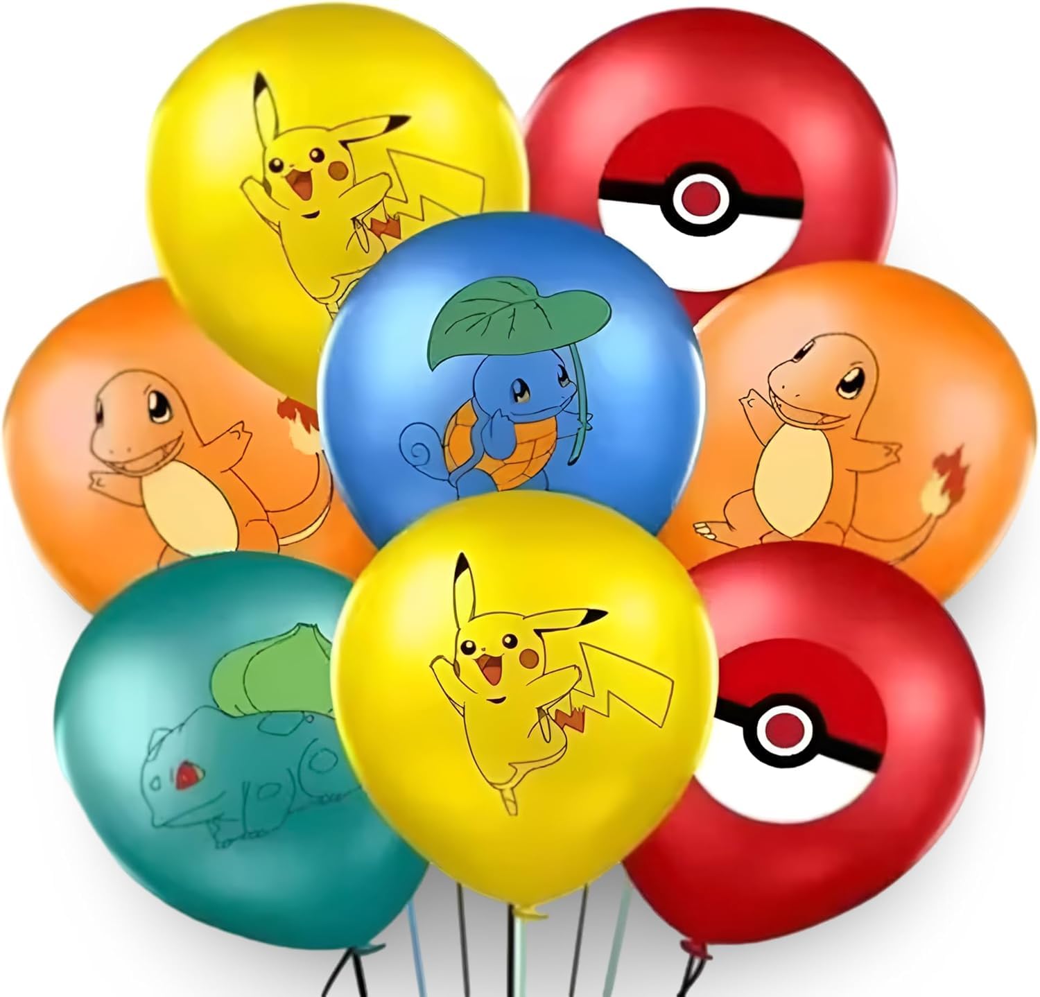 Pokémon Party Supplies | 24 x Balloons | Mix 3