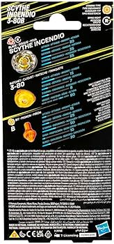 Amazon.com: Beyblade X Booster Pack Spinning Top Scythe Incendio 3