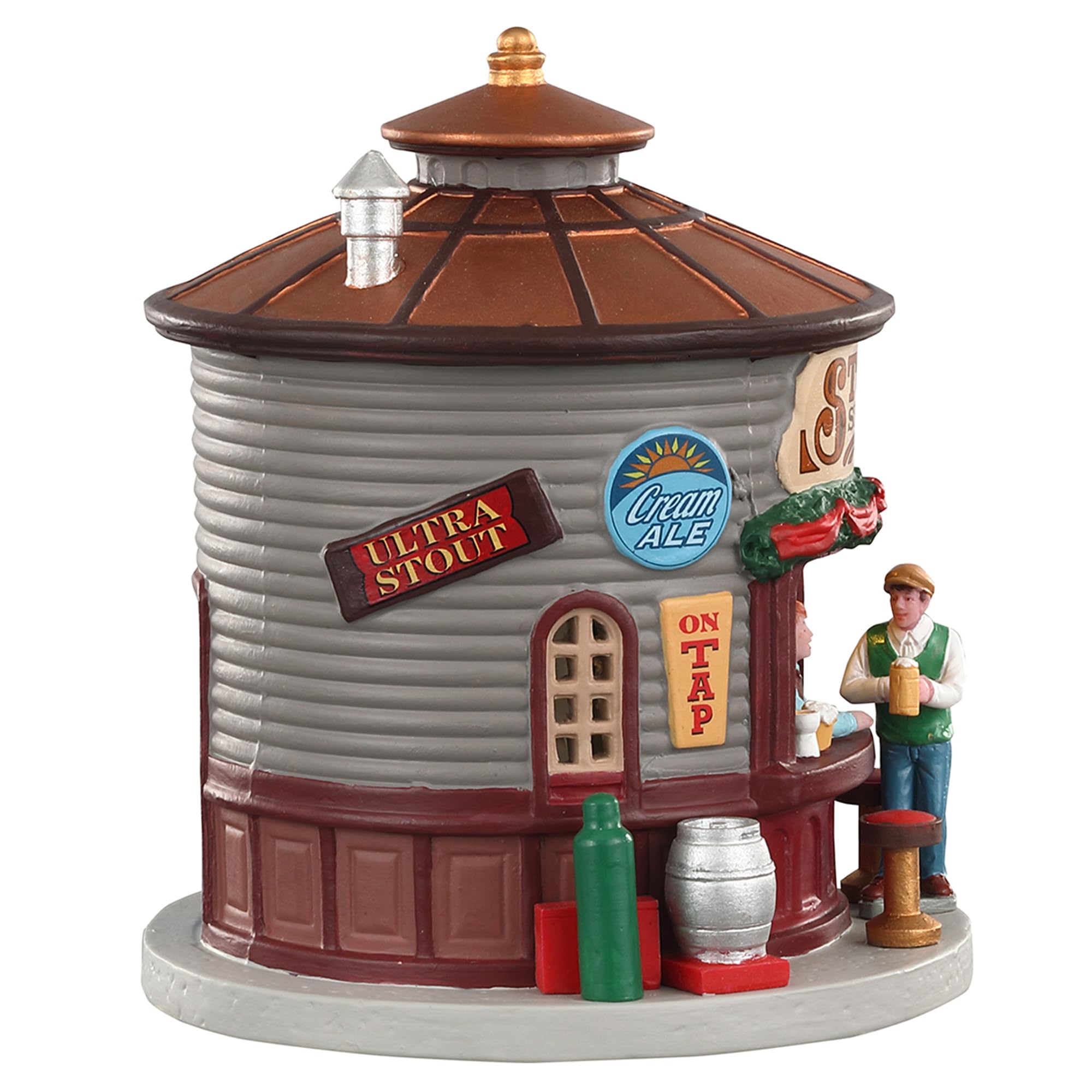 LEMAX Quiosco de Cerveza de Resina Iluminado "The Stout Shack" 15,5 x 13,8 x 13 cm