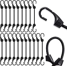 20 pièces Tendeurs Elastique avec Crochets 10cm Tendeur Bache Sandow Elastique Sangles Élastiques Polyvalentes pour Camping, Bagages, Tentes, Voiture