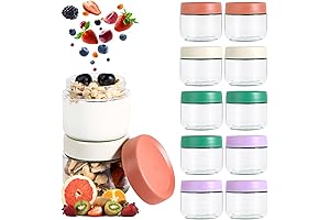 Hoa Kinh Leak Proof Glass Jars 10 oz, 12 Pack