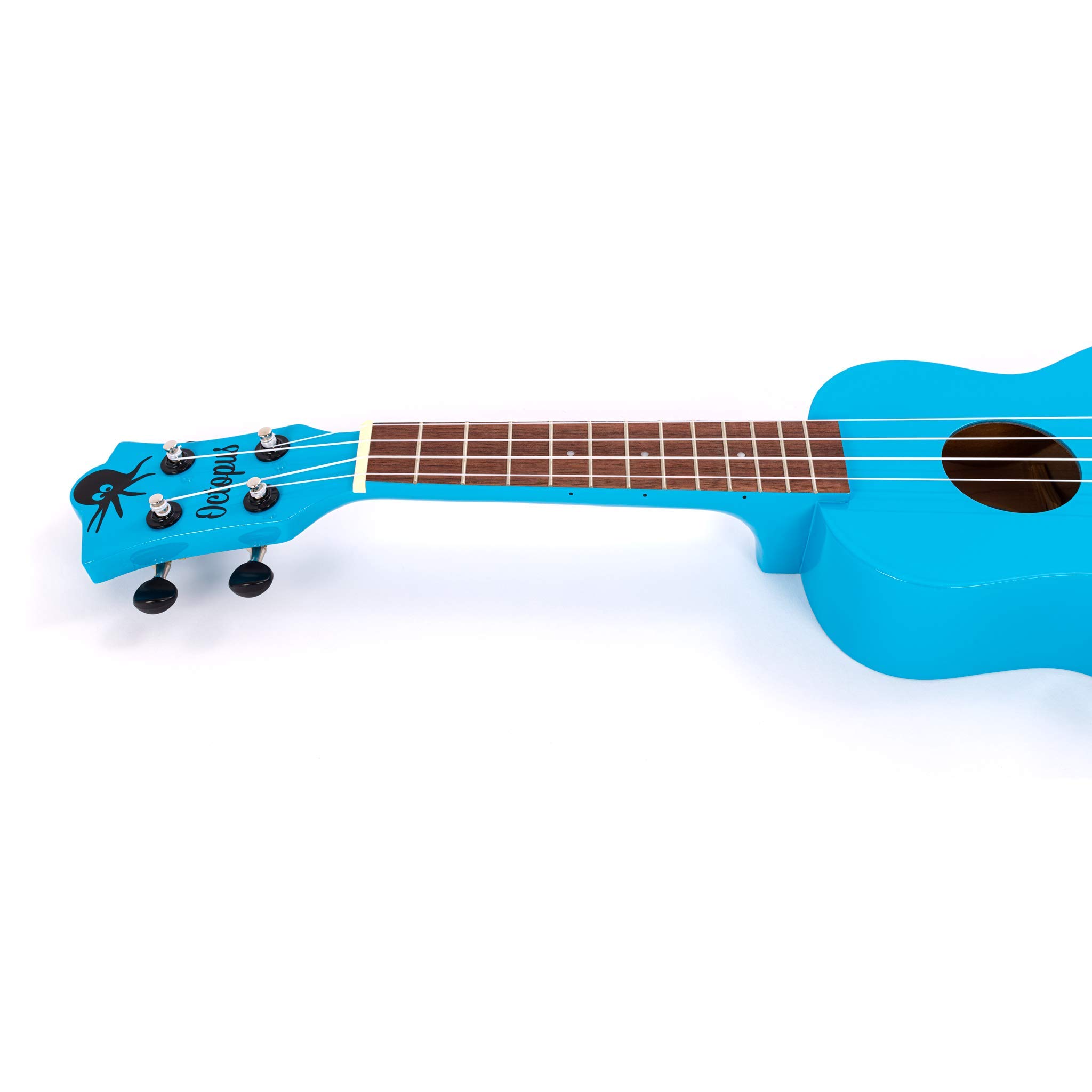 Octopus UK205-LBB - Ukelele soprano en color azul claro completo