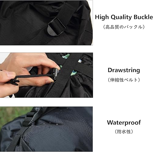 Miniatura 4 de JEELAD Saco de compresión de nailon ultraligero saco de dormir de compresión, equipo de ahorro de espacio para campamento, senderismo, mochileros,