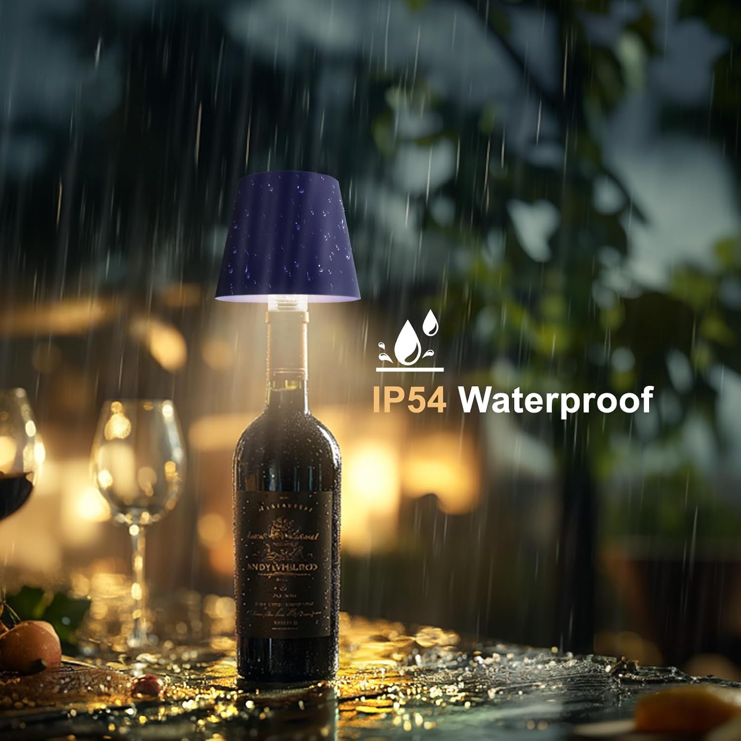 2 Pack 3600mAh Wine Bottle Lamps, 2026 New 3 Color Rechargeable Wireless Bottle Lamps, Bottle Lamp Kit for Liquor Bottles with Touch Dimming for Parties, Restaurants & Home Decor
