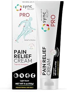 PRO Pain Relief Cream | Topical Analgesic for Muscle, Joint, Back & Arthritis Pain | Non-Greasy Cream with Methyl Salicylate, Menthol & Camphor | 4 oz (113 g)