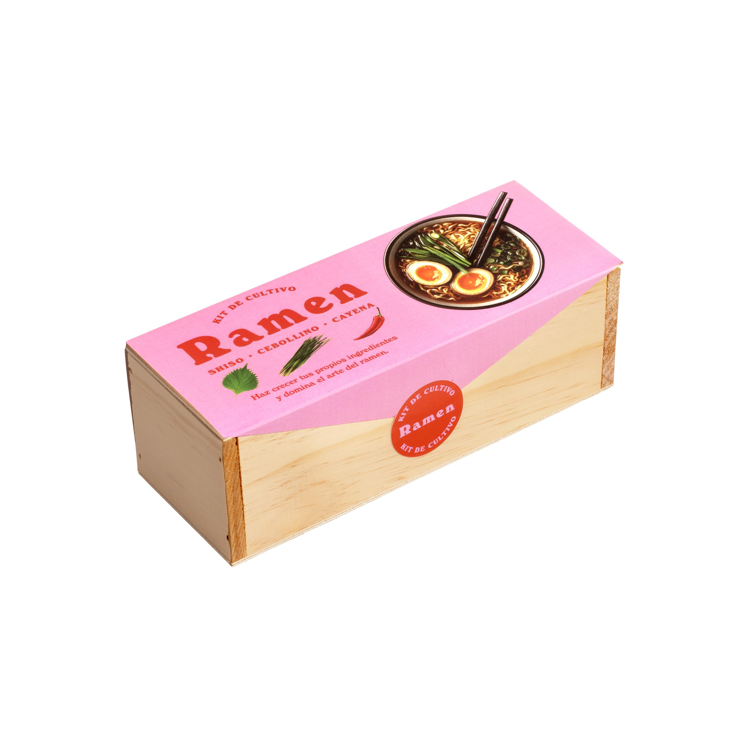 Kit Cultivo Ramen en Casa – Shiso, Cebollino y Guindilla – Kit Autocultivo para Cocina Asiática – Regalo Original para Foodies y Amantes del Ramen – Fácil de Cultivar