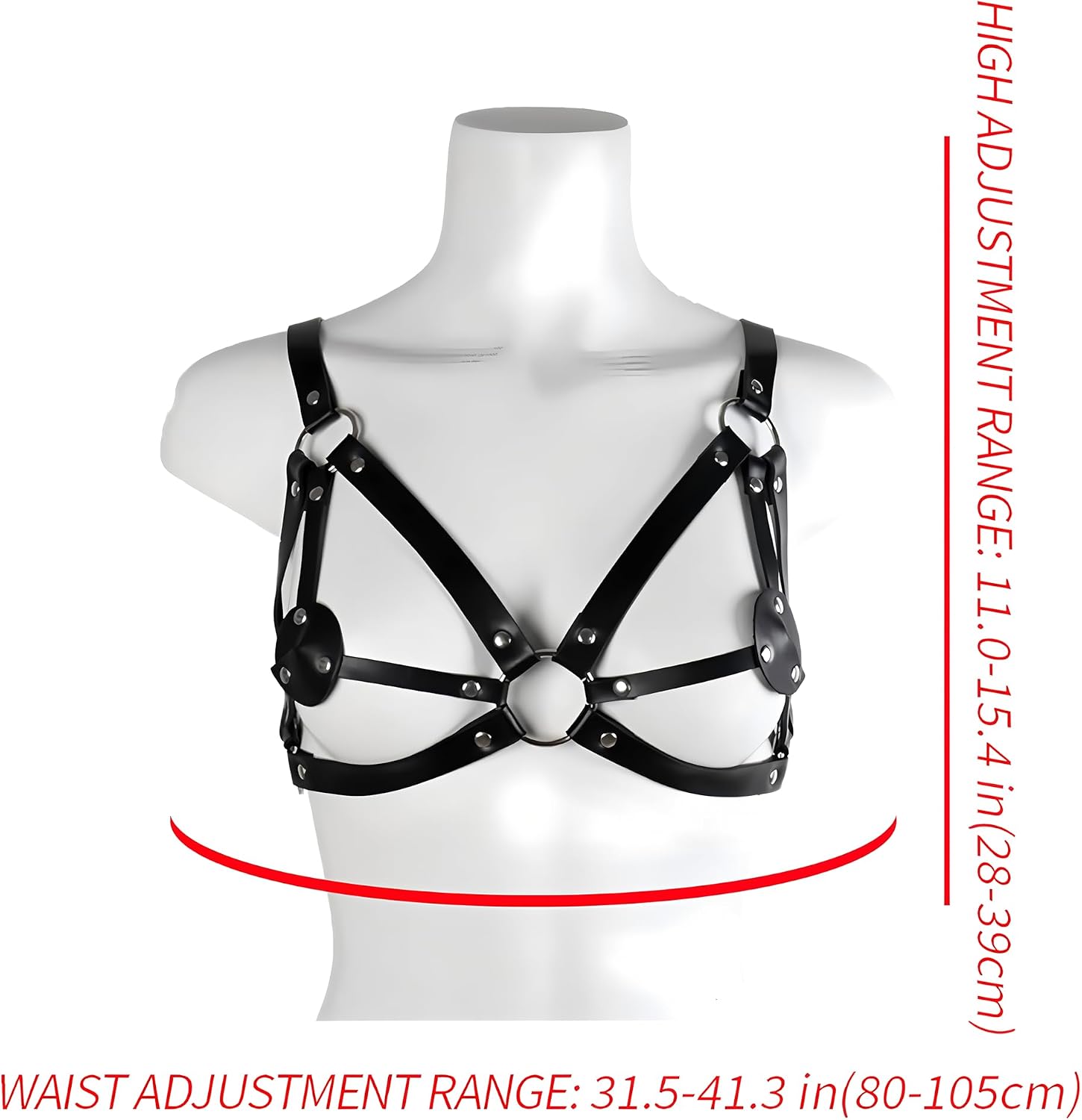 Punk Leather Belts for Women Body Waist Chain Harness BDSM Lingerie Bondage Belt Goth Fashion Accessories，bondage harness，harness top，body harness women goth，harness belts for woman