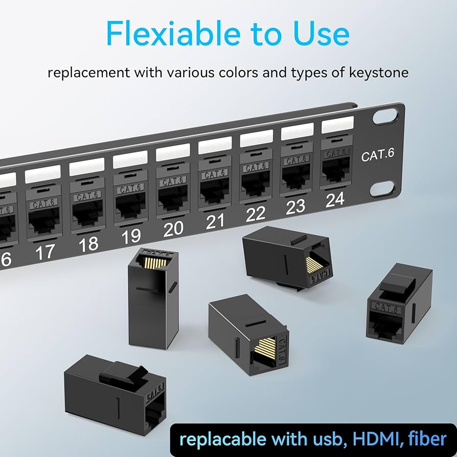 10Gbps CAT7カプラー RJ45 キーストーンシールドカプラー 25個 10Gbps CAT7カプラー RJ45 キーストーンシールドカプラー 25個