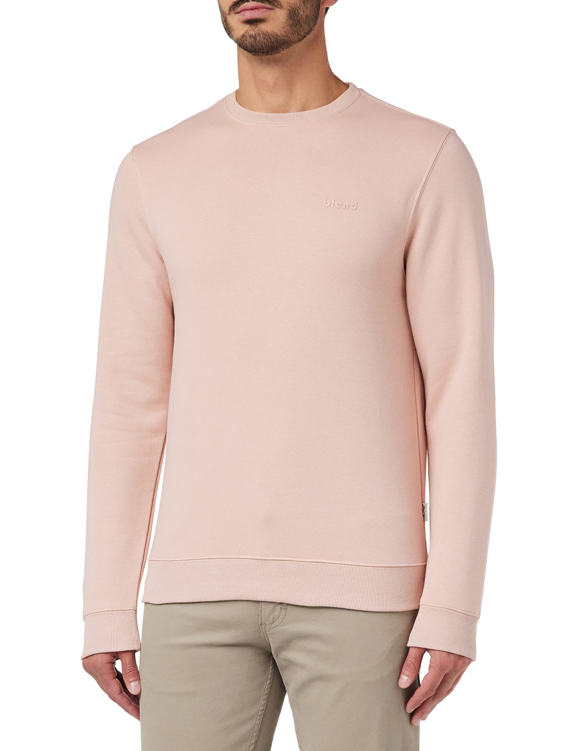 Blend Men's Bhdownton Crew Neck Sweatshirt, 151512/Misty Rose, XL