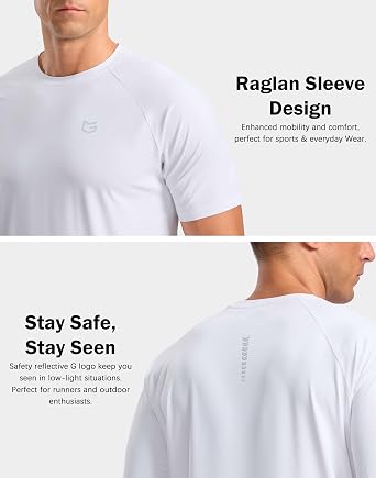 G Gradual Men's Athletic Workout T-Shirts Moisture Wicking Running Shirts