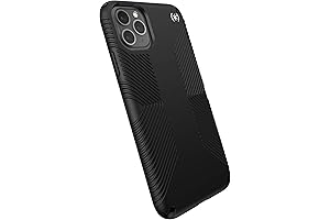 Speck Products Presidio2 Grip Case, Compatible with iPhone 11 PRO Max - Black/Black/Black/White
