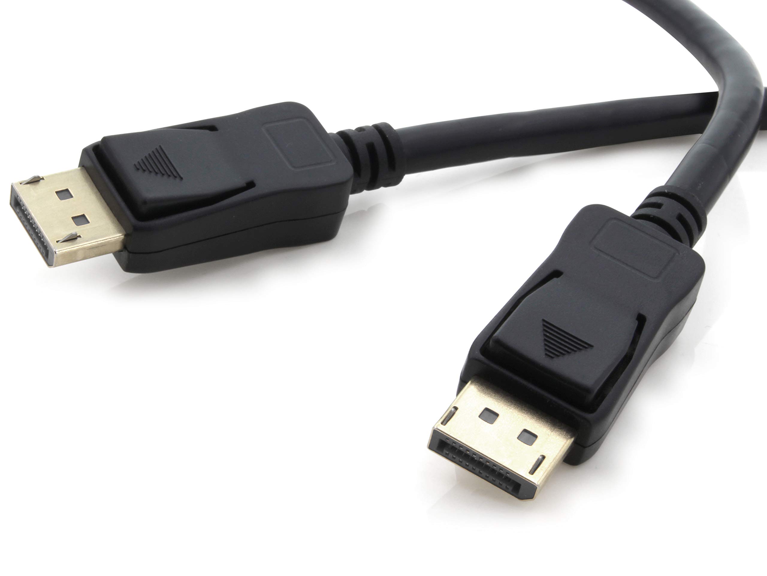 1aTTack.de 5 x DP kabel 4K 60 Hz - 5 m -Displayport kabel, DP 1.2 szerokość pasma maks. 21,6 Gbit s 4K2K 60 Hz kompatybilny z 1.1, HDCP, DPCP czarny