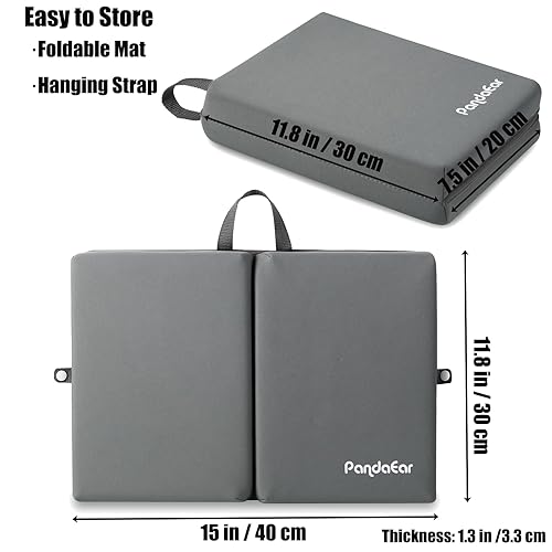 Miniatura 2 de PandaEar Rodillera de baño para bebé, plegable, antideslizante, almohadilla de espuma para el baño de los niños pequeños, 1.5 pulgadas de grosor