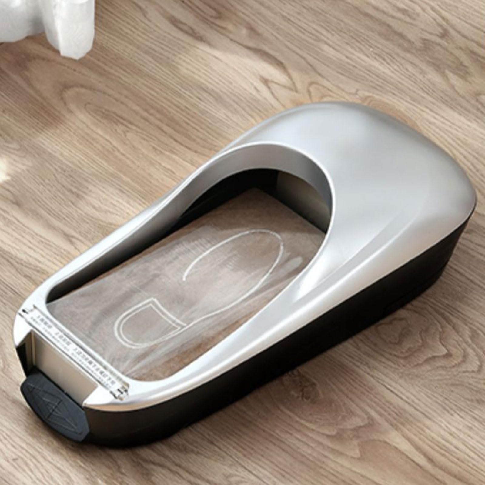 Dispenser Automatico di Copriscarpe,Dispenser di Copriscarpe Durevoli,Dispenser Automatico di Copriscarpe con 600 Pezzi di Copriscarpe in Plastica USA E Getta,per Interni,Uffici,Fabbrica,AR