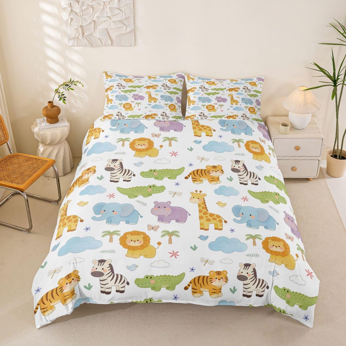 Erosebridal 3D Building Blocks Bedding Set Queen,Construction Duvet Cover for Boys Girls,Colorful Rainbow Bricks Bed Set,Gaming Comforter Cover,with 2 Pillowcases for Bedroom