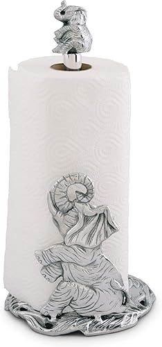 Miniatura 4 de Arthur Court Designs Elephant - Soporte decorativo para toallas de papel, encimera de metal de aluminio de 14.5 pulgadas de alto