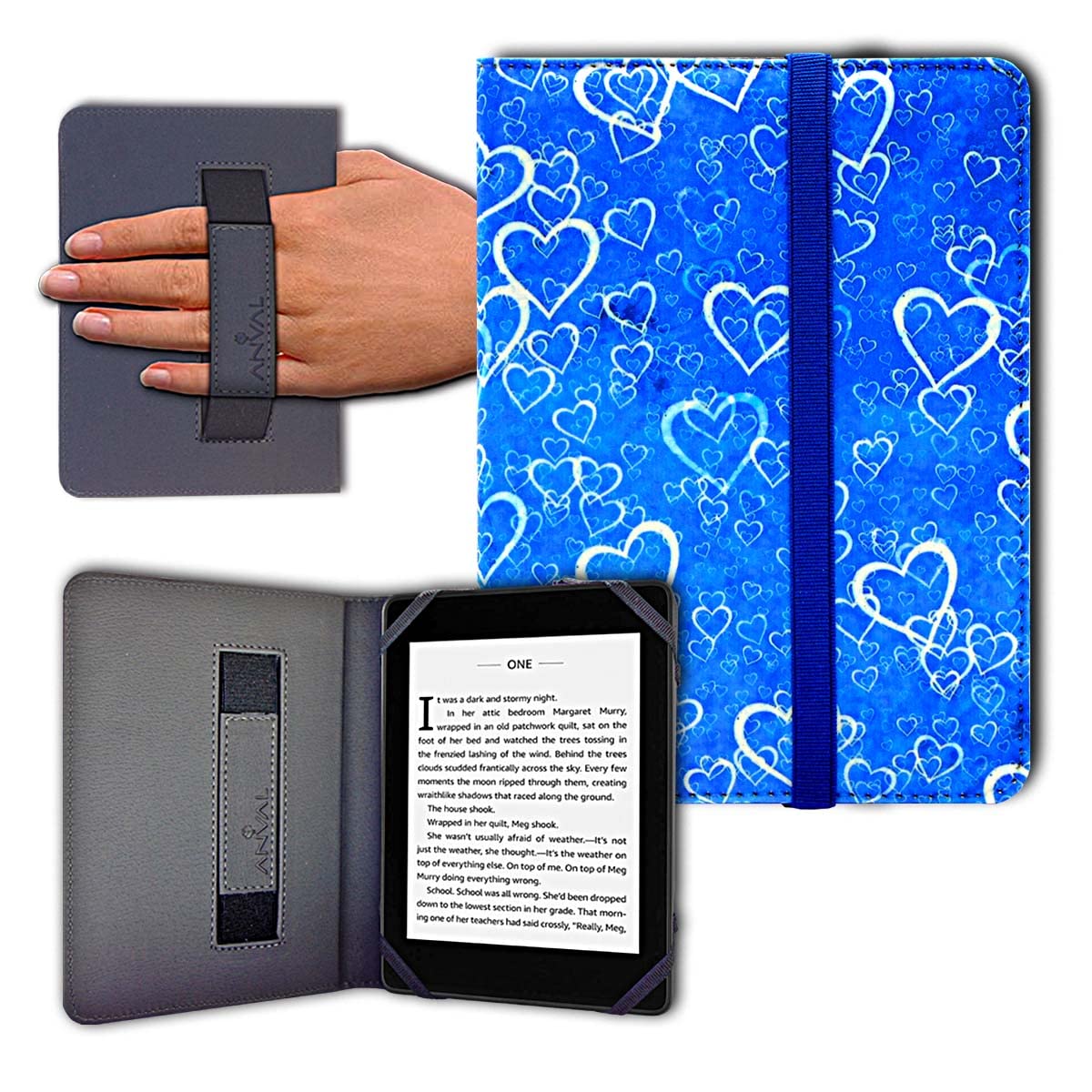 Funda para Libro electrónico eReader eBook de 6 Pulgadas - Kobo, Woxter, Tagus, BQ, Energy, SPC, Inves, Papyre, Wolder, Nolim - 6" Universal - elástico (173) — view 11