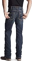 Vista 2 de Ariat Rebar M4 Relaxed DuraStretch - Jeans básicos de corte de bota para hombre, Carbine