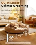 Veeconn Dog Clippers Grooming Kit Hair Clipper-Low Noise Paw Trimmer- Rechargeable - Cordless Quiet Nail Grinder Shaver for Cats and Other Pets