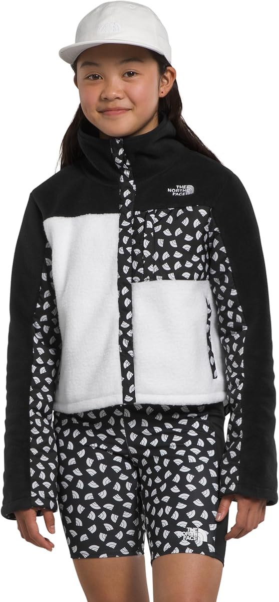 THE NORTH FACE Girls' Fleece Mashup Jacket, TNF White, X-Large