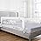 ComfyBumpy 2-Pack Bed Rail for Toddlers 55.5 L x 19.5 H | Toddler Bed Rails for Twin, Full, Queen & King Mattress Size | Swing Down Rail Guard | Mattress Side Rail for Kids | White