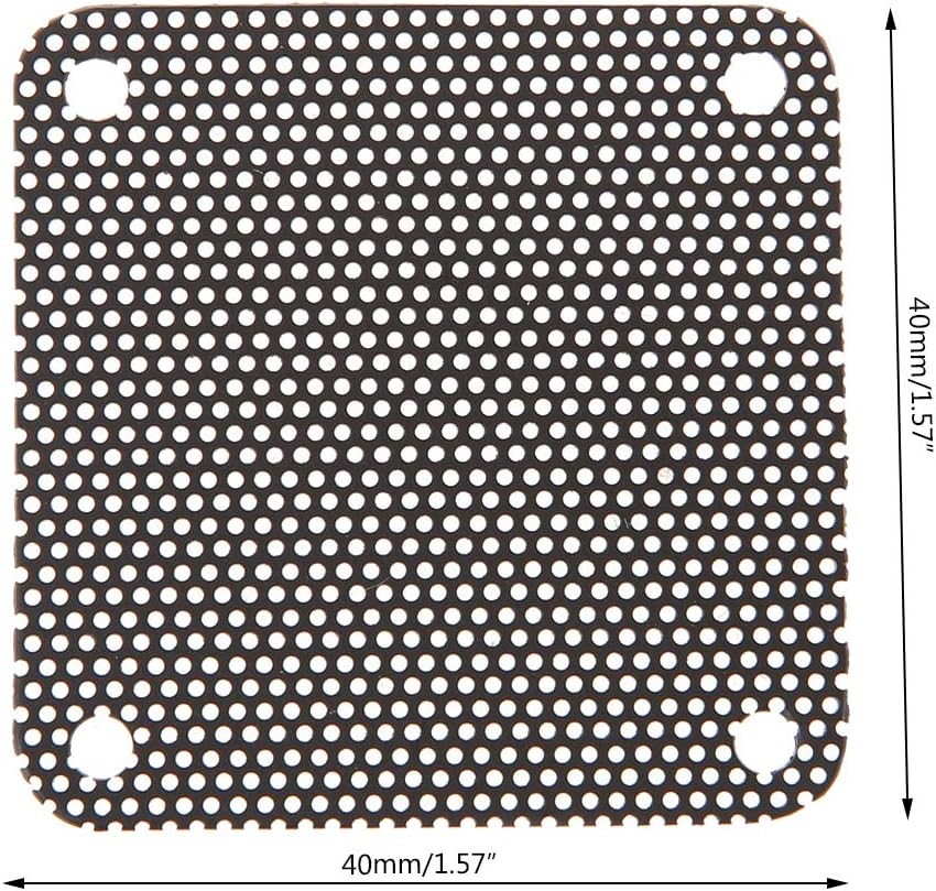 40x40mm Dust Filter for Computer Fan PC Fan Dust PC Filter Dustproof PVC Cover Computer Fan