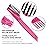 Boao 2 Pieces Hair Brush Cleaning Tool Comb Set Mini Hair Brush Dirt Remover with Metal Wire Rake for Removing Hair Dust Home and Salon Use(Pink and Pink)