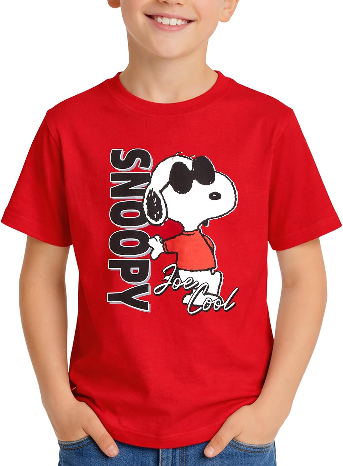 Peanuts Snoopy Boys Shirts Cool Cotton Short Sleeve Graphic T-Shirt