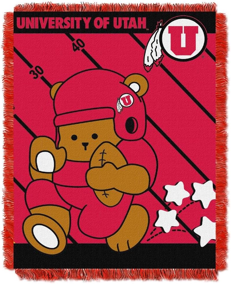 University of Utah Utesベビー毛布寝具Throw 36 x 46