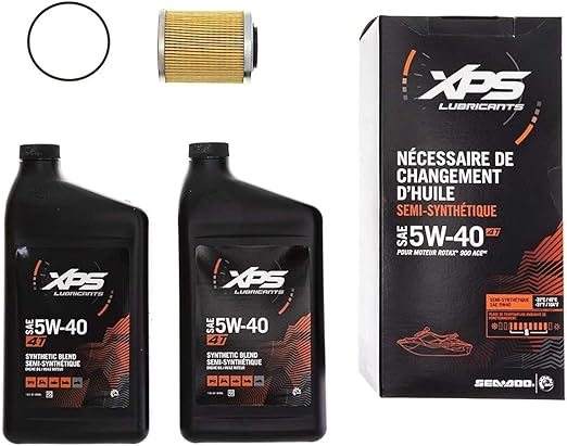 Sea-Doo 4T 5W-40 Synthetic Blend Oil Change Kit for Rotax 900 ACE engine