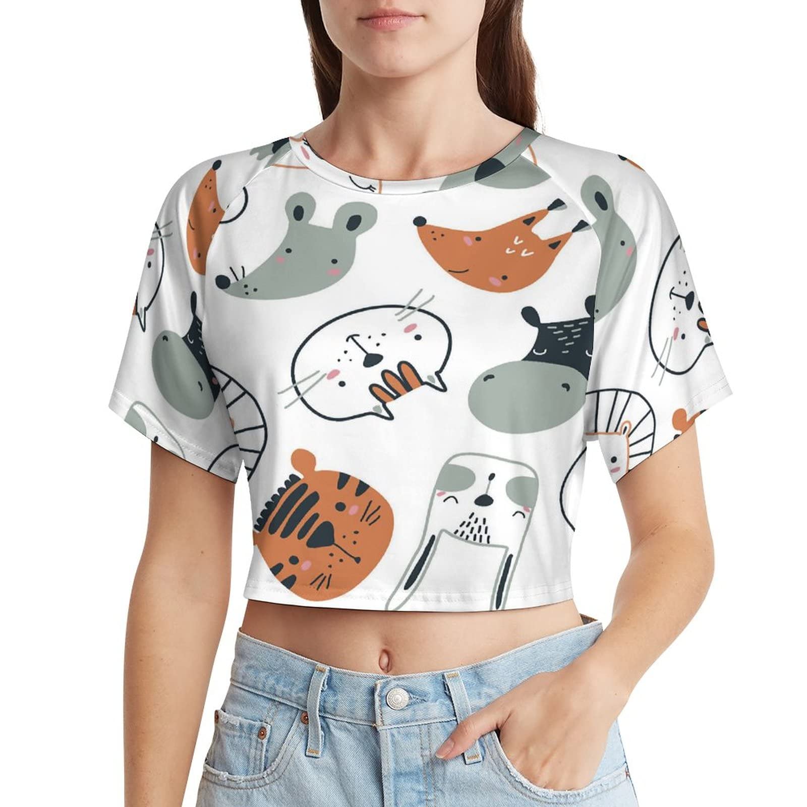 ヒステリックグラマー　アニマル柄Tシャツ　動物 used☆ヒステリックグラマーアニマル総柄☆半袖Tシャツ - メルカリ