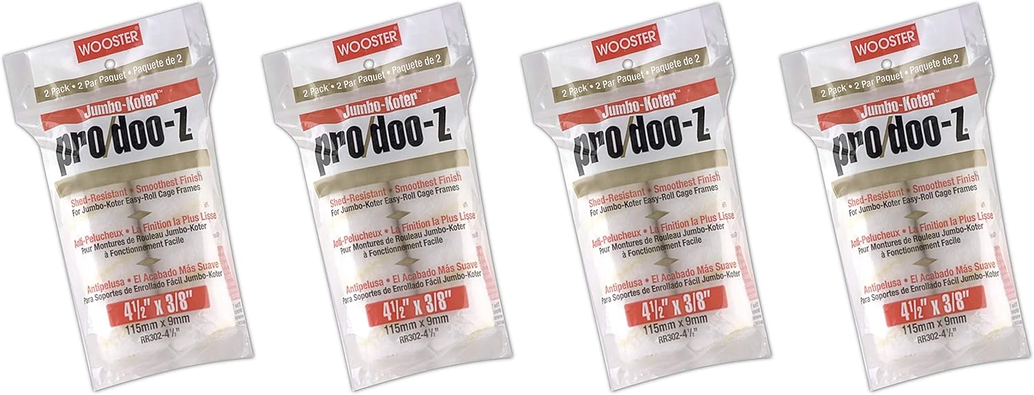 Wooster Jumbo-Koter Pro/Doo-Z roller 4-1/2 in 2-pack