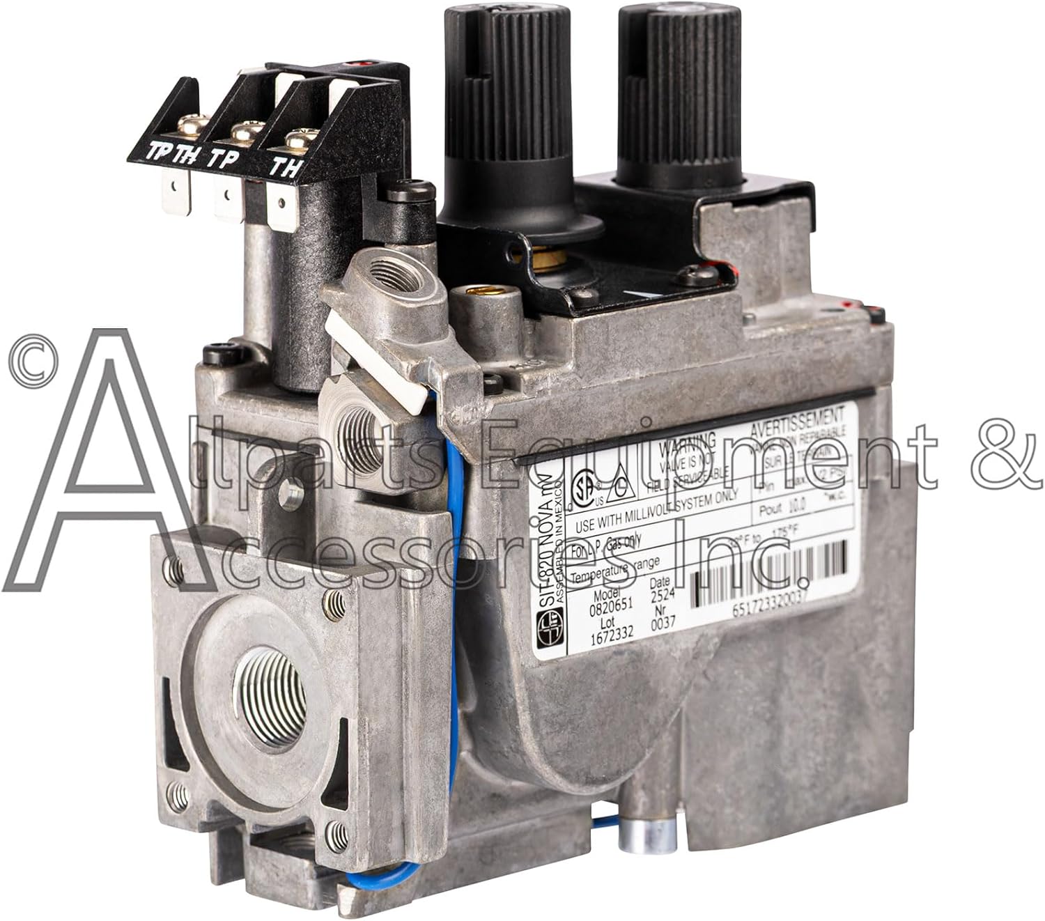 SIT-820 Nova Propane Gas mV Model 0820651 Replacement Valve for Fireplaces Stoves and Gas Logs Replacement OEM Component for Direct Vent Hearth Products and Direct Vent Appliances