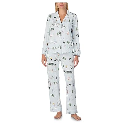 Kate Spade New York Cozy Jersey Notch Pajama Set Women