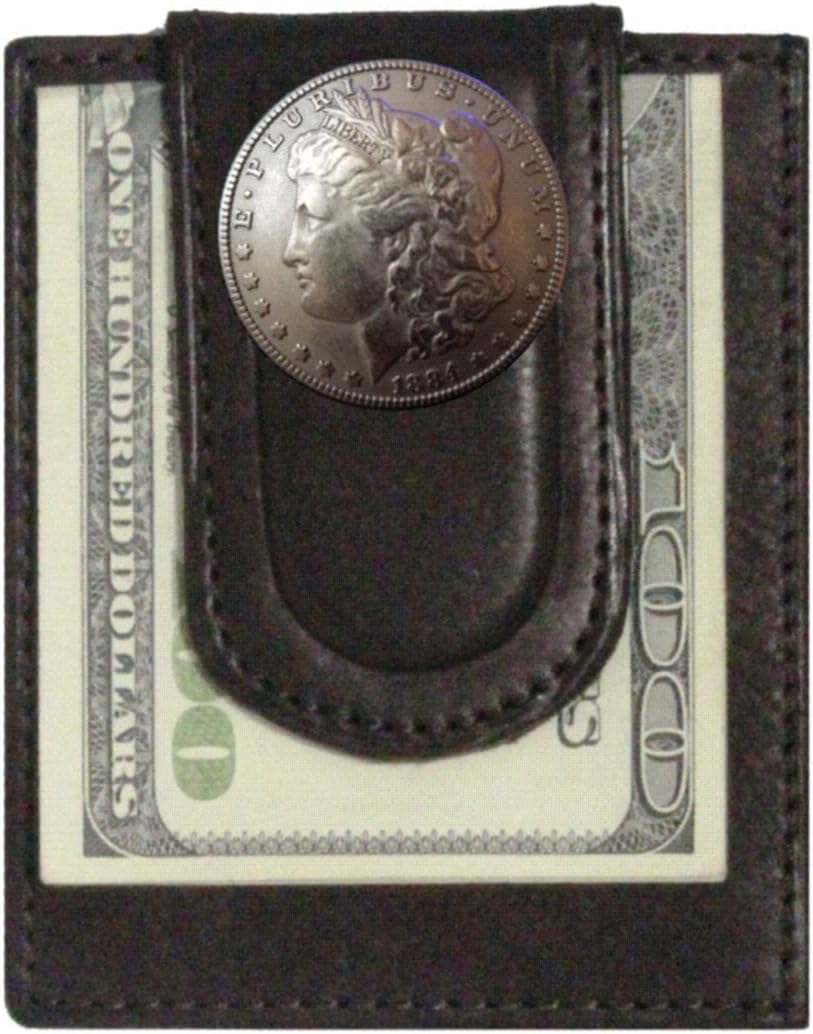 Custom Morgan Dollar Heads Paul and Taylor Money Clip Wallet
