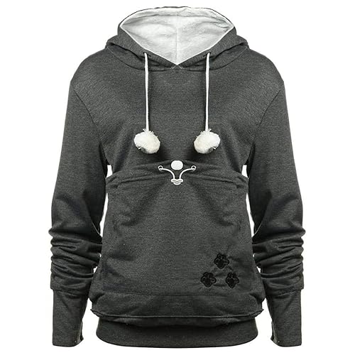 YYW Womens Pet Hoodies Pullover Sweatshirt Oversized Cat Hoodies Pet