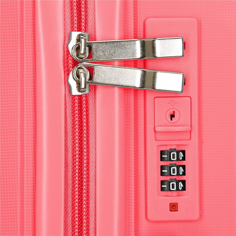 Roll Road Orbit, Maleta de Cabina, Equipaje, Interior con Dos Compartimentos, Fabricada en ABS Material Resistente y Ligero, 4 Ruedas giratoriasCierre de combinación Lateral, De Joumma Bags