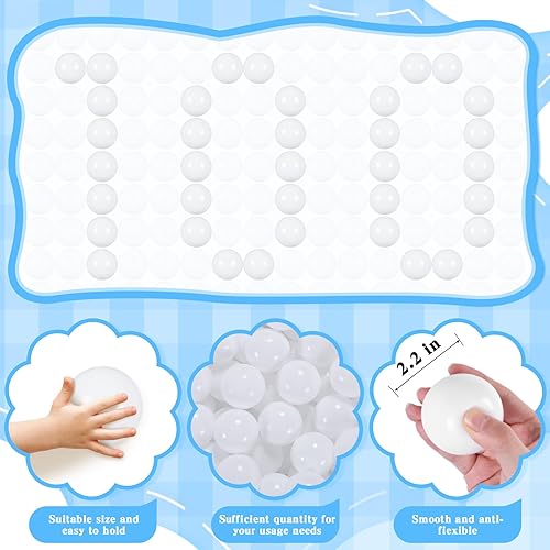 Miniatura 6 de STARBOLO Ball Pit Balls for Kids - 100 170 Pack Crush Proof Plastic Refill Balls for Ball Pit, 2.2 Inch Bright Colors Phthalate and BPA Free for