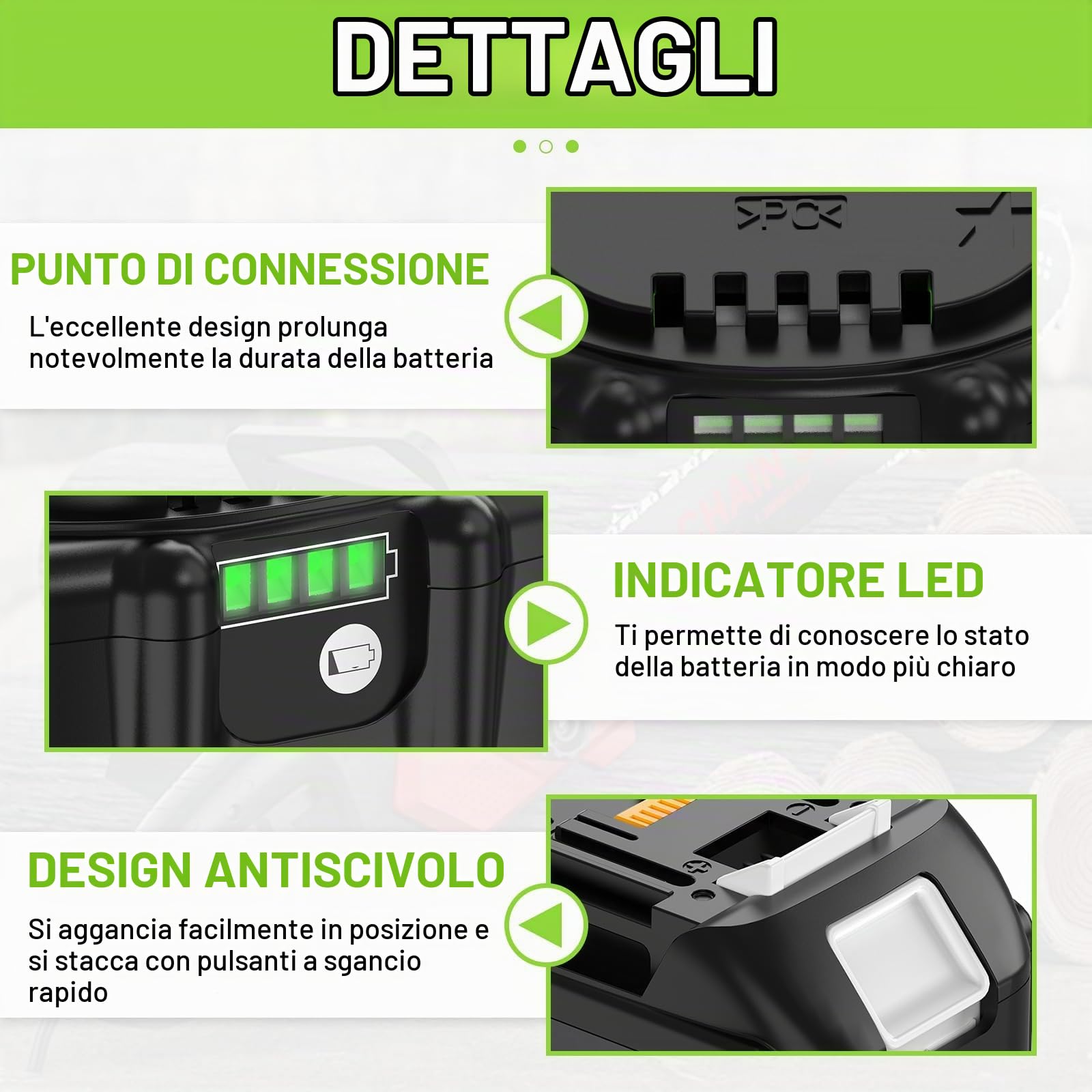 2x 18V 6Ah DREAMDASH Batteria di Ricambio per Makita Batterie BL1860B