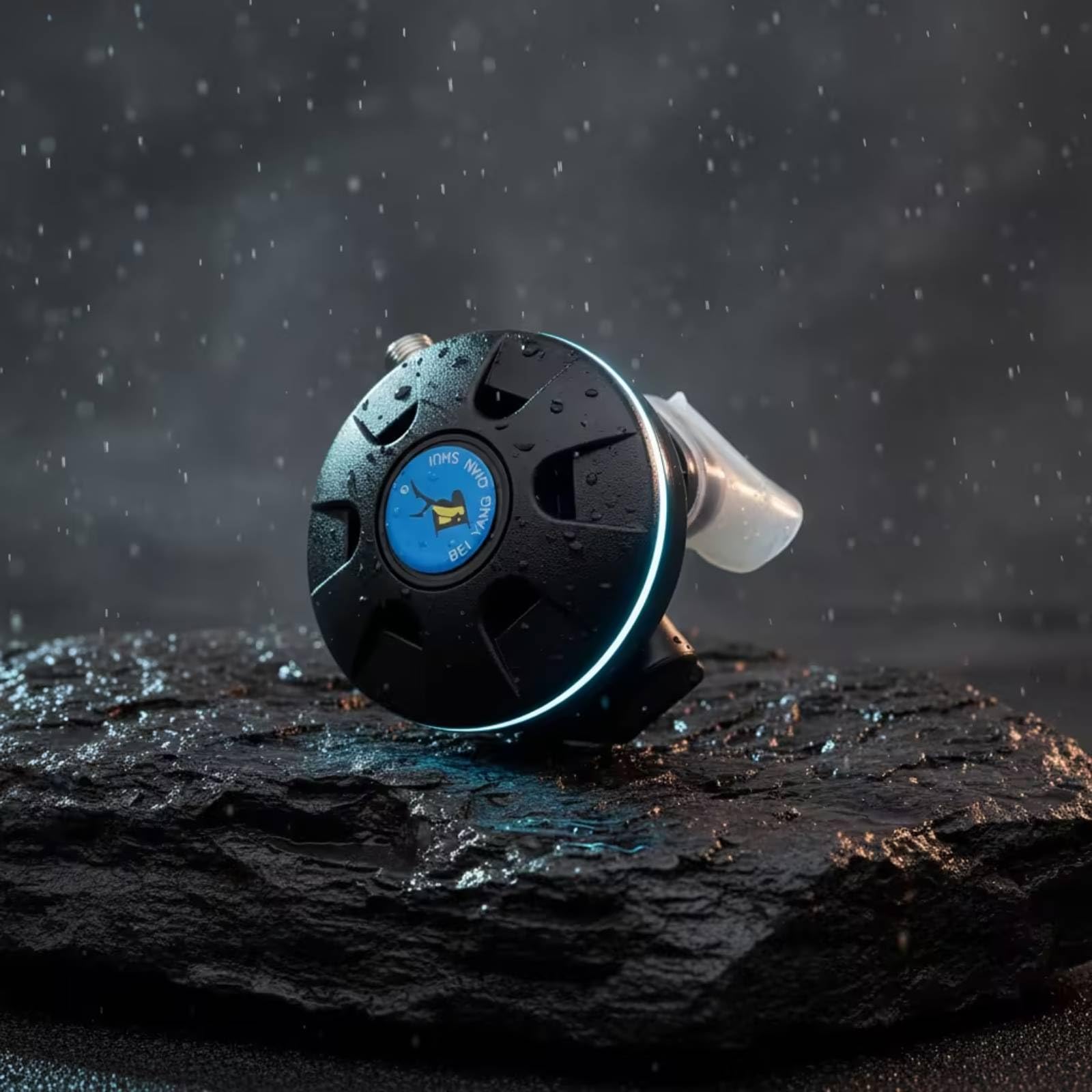 Generic Secondo Stadio Regolatore Immersione con in E Boccaglio Comodo per Lunghe Immersioni Tubo a Spirale con Attacco in Metallo per Collegamento Bombola
